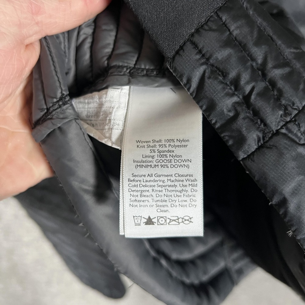 Eddie Bauer Jacket Womens Medium? Black Lightweight EB800 Puffer First‎ Ascent - Picture 7 of 9